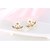 cheap Earrings-Women&#039;s Crystal Stud Earrings Jacket Earrings Flower Daisy Elegant Sterling Silver S925 Sterling Silver Earrings Jewelry Rose Gold / Silver / Gold For Christmas Party Wedding Special Occasion