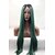 cheap Synthetic Lace Wigs-Synthetic Lace Front Wig Lace Front Wig Medium Length Long Green Synthetic Hair Women&#039;s Natural Hairline Green