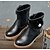 cheap Girls&#039; Shoes-Girls&#039; Shoes Leather Fall / Winter Snow Boots Boots for Black / Brown / Red