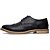 cheap Men&#039;s Oxfords-Men&#039;s Shoes Leather Spring Fall Comfort Bullock shoes Oxfords Walking Shoes Lace-up for Casual Office &amp; Career Party &amp; Evening Black Gray