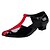 preiswerte Swing-Tanzschuhe-Damen Tanzschuhe Swing Schuhe Sandalen Maßgefertigter Absatz Schwarz / Rot / Rot / Weiß / Schwarz-Weiß / Innen