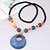 ieftine Coliere la Modă-Women&#039;s Long Pendant Necklace Resin Ladies Asian European Fashion Red Light Blue Dark Green Necklace Jewelry For Daily