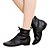 cheap Jazz Shoes-Women&#039;s Dance Shoes Jazz Shoes Sneaker Full Sole Flat Heel Black