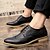 cheap Men&#039;s Oxfords-Men&#039;s Shoes Leather Spring Fall Comfort Bullock shoes Oxfords Walking Shoes Lace-up for Casual Office &amp; Career Party &amp; Evening Black Gray