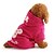 billiga Hundkläder-Hund Huvtröjor Tecknat Håller värmen Vinter Hundkläder Svart Ros Kostym Polär Ull XS S M L