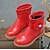 cheap Girls&#039; Shoes-Girls&#039; Shoes Leather Fall / Winter Snow Boots Boots for Black / Brown / Red