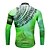 economico Abbigliamento ciclismo donna-CYCOBYCO Per uomo Manica lunga Maglia da ciclismo Inverno Vello Poliestere Verde Bicicletta Felpa Maglietta / Maglia Top Ciclismo da montagna Cicismo su strada Strisce riflettenti Gli sport