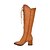cheap Women&#039;s Boots-Women&#039;s Lace up Leatherette Spring / Fall Comfort / Riding Boots / Fashion Boots Boots Pointed Toe Knee High Boots Rivet Black / Brown