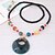 ieftine Coliere la Modă-Women&#039;s Long Pendant Necklace Resin Ladies Asian European Fashion Red Light Blue Dark Green Necklace Jewelry For Daily