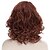 cheap Synthetic Trendy Wigs-Synthetic Wig Wavy Wavy Wig Short Fuxia Synthetic Hair Women&#039;s Red