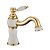 cheap Bathroom Sink Faucets-Luxury Classic Style Centerset High Quality Ceramic Valve Single Handle One Hole Ti-PVD, Bathroom Sink Faucet