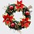 abordables Decoraciones navideñas-guirnalda de la navidad agujas de pino 1 colores decoración de la Navidad para el hogar de 30 cm de diámetro partido navidades Fuentes de