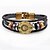 cheap Bracelets-Men&#039;s Wrap Bracelet Leather Bracelet Zodiac Scorpio 10.24 - 11.22 Aries 3.21 - 4.19 Virgo 8.23 - 9.22 Fashion Genuine Leather Bracelet Jewelry For Gift Date