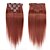 お買い得  人毛エクステンション-Febay Clip In 人間の髪の拡張機能 ストレート 人毛 人毛エクステンション 女性用 ライトブロンド