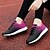 cheap Women&#039;s Sneakers-Women&#039;s Sneakers Flat Heel Round Toe Comfort Outdoor Color Block Leatherette White / Black / Peach