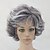 billige ældre paryk-100th day of school costume Grey Wig Old Lady Wig Synthetic Wig Curly Layered Haircut Wig Short Grey Synthetic Hair Women‘S Gray Hairjoy