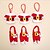 cheap Christmas Decorations-6PCS/Set Christmas Santa Silverware Holders Pockets Dinner Decor