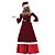 cheap Adult Christmas Costumes &amp; Outfits-Santa Suit Santa Claus Mrs.Claus Dress Costume Christmas Dress Santa Clothes Adults&#039; Women&#039;s Vacation Dress Christmas New Year Masquerade Festival / Holiday Elastane Lycra Spandex Red Women&#039;s Easy
