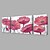 preiswerte Blumen-/Botanische Gemälde-Hang-Ölgemälde Handgemalte - Blumenmuster / Botanisch Modern Fügen Innenrahmen / Drei Paneele / Gestreckte Leinwand