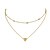 levne Módní náhrdelníky-Dámské vrstvené Náhrdelníky Plavání dámy Jednoduchý Základní Slitina Zlatá Stříbrná Náhrdelníky Šperky 2 Pro Rande Street