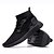 voordelige Herensneakers-Voor heren Sneakers Comfort schoenen Informeel ulko- Tricot Zwart / Rood Zwart Rood Kleurenblok Herfst Lente