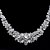 Χαμηλού Κόστους Σετ Κοσμημάτων-Γυναικεία Cubic Zirconia Σετ Κοσμημάτων Απλός Σκουλαρίκια Κοσμήματα Ασημί Για Γάμου Πάρτι