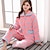 abordables Pijamas y ropa de cama-Mujer Algodón Escote Cuadrado Traje Pijamas - Estampado