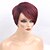 cheap Human Hair Capless Wigs-Human Hair Blend Wig Short Straight Pixie Cut Straight Short Side Part Machine Made Women&#039;s Natural Black #1B Medium Auburn#30 Dark Wine 8 inch