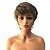 cheap Synthetic Trendy Wigs-Synthetic Wig Straight Straight Pixie Cut Wig Short Brown Synthetic Hair Women&#039;s Highlighted / Balayage Hair Brown StrongBeauty