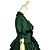 abordables Vestidos Lolita-Gosurori Vintage Punk Elegante Mujer Chica Vestidos Cosplay Verde Puff / Globo Manga Corta Hasta la Rodilla Disfraces de Halloween