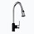 cheap Kitchen Faucets-Kitchen faucet - Contemporary Chrome Pull-out / ­Pull-down / Tall / ­High Arc Centerset / Brass / Single Handle One Hole