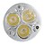 olcso Izzók-10pcs 6 W LED szpotlámpák 400 lm MR16 3 LED gyöngyök Nagyteljesítményű LED Dekoratív Meleg fehér Hideg fehér 12 V / 10 db. / RoHs