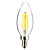お買い得  電球-ＬＥＤキャンドルライト 400 lm E12 C35 LEDビーズ COB 調光可能 装飾用 温白色 110-130 V / ＃ / CE / RoHs
