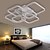 preiswerte Dimmbare Deckenleuchten-6-flammige LED-Deckenleuchte geometrisches Quadrat moderne Einfachheit LED-Deckenleuchte Wohnzimmer Esszimmer Schlafzimmerleuchte nur mit Fernbedienung dimmbar