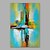 olcso Olajfestmények-Hang festett olajfestmény Kézzel festett - Absztrakt Modern Vászon / Nyújtott vászon