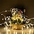 voordelige LED-lichtstrengen-1m Verlichtingsslingers 10 LEDs SMD 0603 1pc Warm wit Wit Meerkleurig Kerst Bruiloft Decoratie Op Zonne-Energie / IP65