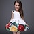 cheap Casual Dresses-Kids Little Girls&#039; Dress Floral Daily Holiday Print White Sleeveless Sweet Dresses Summer Slim