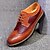 baratos Sapatos Oxford para Homem-Homens Oxfords Bullock Shoes Sapatos de couro Sapatos Confortáveis Formais Casual Couro Preto Marrom Amarelo Primavera Outono / Cadarço / EU42