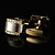 cheap Men&#039;s Accessories-Cufflinks Metallic Fashion Alloy Brooch Jewelry Golden For Wedding Gift