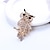 cheap Brooches-Women&#039;s Brooches Owl Animal Ladies Classic Imitation Diamond Brooch Jewelry Gold For Daily