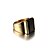 baratos Anéis para Homem-Anel de banda Ágata Solitário Dourado Aço Inoxidável Ágata Chapeado Dourado Personalizada Fashion 7 8 9 10 11 / Homens
