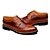 baratos Sapatos Oxford para Homem-Homens Oxfords Bullock Shoes Sapatos de couro Sapatos Confortáveis Formais Casual Couro Preto Marrom Amarelo Primavera Outono / Cadarço / EU42