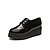 זול נעלי אוקספורד לנשים-בגדי ריקוד נשים נעלי אוקספורד בוהן עגולה שרוכים PU נוחות סתיו שחור