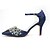 cheap Wedding Shoes-Women&#039;s Wedding Shoes Glitter Crystal Sequined Jeweled Dress Party &amp; Evening Solid Colored Wedding Heels Summer Crystal Ankle Strap Heel Pointed Toe Classic Walking Elastic Fabric Ankle Strap Dark
