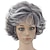cheap Older Wigs-100th day of school costume Grey Wig Old Lady Wig Synthetic Wig Curly Layered Haircut Wig Short Grey Synthetic Hair Women‘S Gray Hairjoy