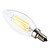 levne Žárovky-LED svíčky 400 lm E12 C35 LED korálky COB Stmívatelné Ozdobné Teplá bílá 110-130 V / # / CE / RoHs
