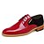 abordables Oxfords Homme-Homme Chaussures Cuir Eté / Automne Confort Oxfords Noir / Rouge / Mariage / Soirée &amp; Evénement / Chaussures en cuir