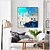 cheap Prints-Framed Wall Art Print Painting Picture Home Decoration Décor Living Room Bedroom Framed Canvas Turquoise Blue Abstract