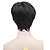 abordables Perruques Synthétiques Sans Bonnet-Perruque Synthétique Droit Droite Perruque Court Noir Cheveux Synthétiques Femme Noir StrongBeauty