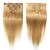 abordables Extensiones de cabello con clip-Febay Con Clip Extensiones de Pelo Natural Recto Pelo Natural Remy Pelo Natural Cabello Brasileño Negro Natural